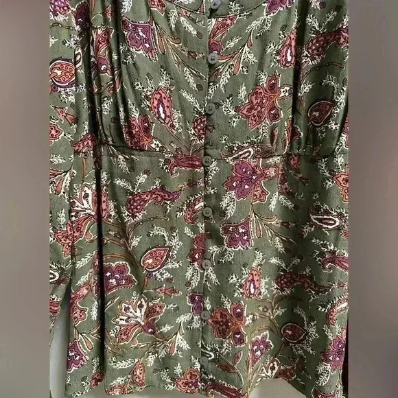 NWOT | LOFT Bouquet Square Neck Blouse | Women’s Size Small - Picture 2 of 6